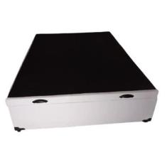 Imagem de Cama Box Baú Casal Linhão Branco Com Pistão A Gás