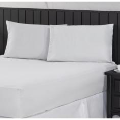 Imagem de Jogo de Cama Casal Padrão 400 Fios Percal 03 Peças Com Barra, Antiácaro, Anti-pilling com Toque M