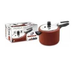 Imagem de Panela De Pressão 7,0 Lts Vermelho Rouge Teflon 5 Camadas - Marcolar