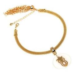 Imagem de Pulseira Berloque Pedagogia Professora Coruja Folheado 18k