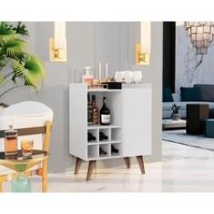 Imagem de Aparador Estilo Retrô Pés Palito Adega Bar Blue cor  - Comprar Moveis Em Casa