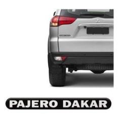 Imagem de Emblema Pajero Dakar 2009 Até 2013 Adesivo Traseiro Resinado