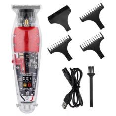 Imagem de Maquina Cortador De Cabelo Kemei Km-Ng204 Transparente
