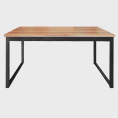 Imagem de Mesa Escrivaninha para Home Office Metal Industrial 1,20m Nogal/Preto realm