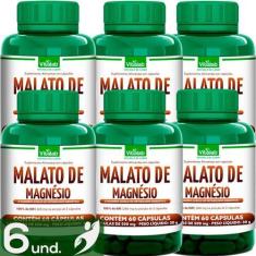 Imagem de Kit 6 Malato De Magnésio Vitalab 500Mg 60 Cápsulas