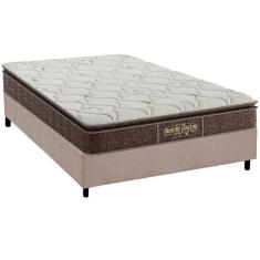 Imagem de Cama Box Casal: Colchão Ortopédico Probel Guarda Costas Extra Firme + Base CRC Suede Clean(138x188)