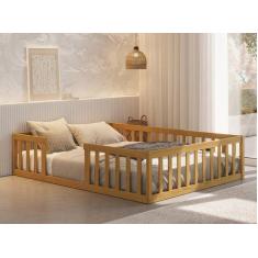 Imagem de Cama Cercadinho De Chão Queen Nogueira Nemargi