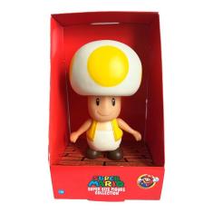 Imagem de Boneco Toad Amarelo Articulado Brinquedo Super Mario Bros