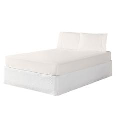 Imagem de Jogo De Lençol Solteiro 2 Peças Paris 100% Algodão Percal 150 Fios Cor: branco