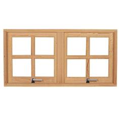 Imagem de Vitrô Maxiar Esel 2 Folhas Móveis Quadriculado 1,18Mx60Cmx10Cm Cedro Mara