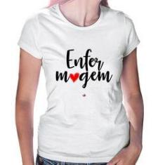 Imagem de Baby Look Enfermagem Por Amor - Foca Na Moda