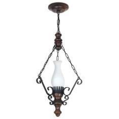 Imagem de Lustre Muller Rustico 1 Lâmpada Envelhecido 801E