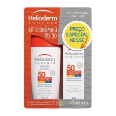 Imagem de Kit Protetor Solar Corporal Helioderm Suncare FPS 50 200ml + Facial 50g