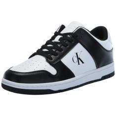 Imagem de Calvin Klein Tênis masculino Davery, Preto/branco, 42