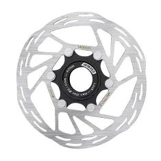 Imagem de BUCKLOS IIIPRO Rotor de Freio a Disco de Bloqueio de Bicicleta 140mm 160mm 180mm 203mm, Mountain Bike Road Bike MTB Aço Inoxidável Bloqueio Central Rotores de Freios de Bicicleta para E-Bike/BMX (Preto)..