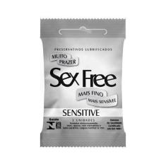Imagem de Preservativo Sex Free Sensitive Mais Fino 3 Unidades