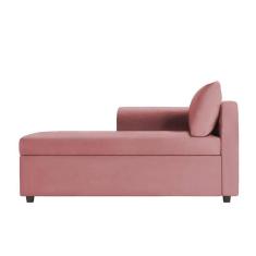 Imagem de Recamier Divã Londres 140cm Suede Rose - Inova Decor