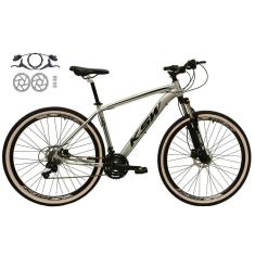 Imagem de Bicicleta Aro 29 Ksw Xlt Alumínio 21v Freios a Disco hidráulicos(óleo) Suspensão Diant. Pneus Bege-Unissex