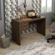 Imagem de Mesa para Escritório com 2 gavetas ME4123 Nogal Tecnomobili