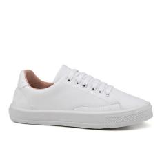 Imagem de Tênis Feminino Casual Dia a Dia Conforto Branco-Feminino