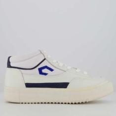 Imagem de Tênis Cavalera Crepper High Branco e Azul-Masculino