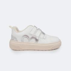 Imagem de Tênis Infantil Pampili XP 24 Coração Branco e Prata 736.030-Feminino