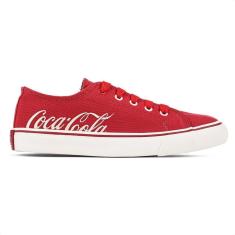 Imagem de Tênis Coca Cola Wooster Canvas Vermelho e Off White - Feminino-Feminino
