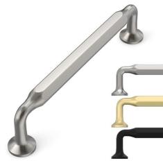 Imagem de 9BUILD Pacote com 10 puxadores de armário de 12 cm puxadores de armário de cozinha de níquel acetinado escovado puxadores de cozinha para armários puxadores de gaveta de níquel puxadores de cozinha