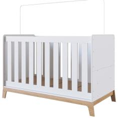Imagem de Berço Mini Cama 3 Em 1 Com Colchao Fm011 Branco Comm Branco