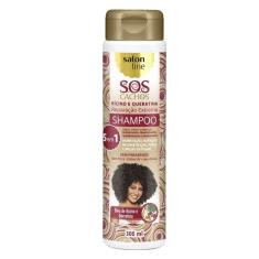 Imagem de Shampoo SOS Cachos Rícino e Queratina Salon Line 300ml