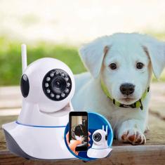 Imagem de Câmera Pet Ip Sem Fio Wifi 720p Robo, Com Áudio, Grava Em Cartão Sd, Com 2 Antenas E Visão Noturna