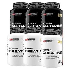 Imagem de KIT 3x Power Glutamine 100g + 3x Power Creatine 100g - BodyBuilders