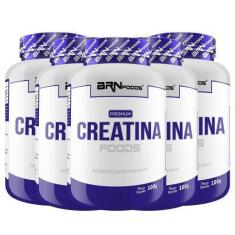 Imagem de Kit 5X Creatina 100G+ 5X Bcaa 100G Tangerina - Brn Foods