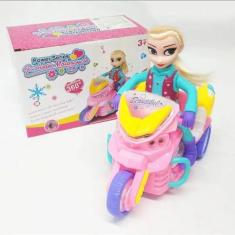Imagem de Brinquedo Boneca Na Moto Gira Musical E Com Luz - Toys