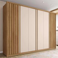 Imagem de Guarda-Roupa Casal Sevilha 6 pt 6 gv Buriti e Off White