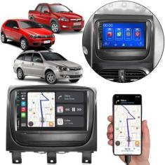 Imagem de Kit Multimídia Carplay Palio Siena Strada 7 Pol MP5 Touch-screen + Câm