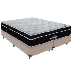 Imagem de Cama Box e Colchão Elegant Molas Ensacadas King Ortobom,  BEGE