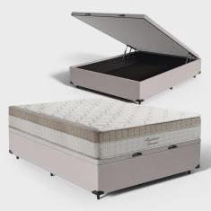 Imagem de Cama Box Baú com Colchão de Molas Ensacadas Pillow In Anjos King Best Casal 138cm Bege