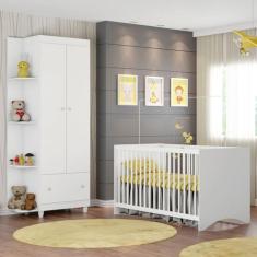 Imagem de Quarto Infantil Berço e Guarda Roupa Gutti - Móveis Estrela Baby