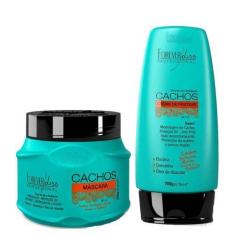 Imagem de Kit Cachos Mascara e Creme de Pentear Forever Liss - Forever Liss Prof