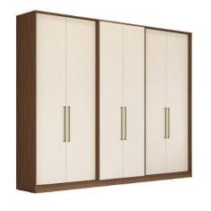 Imagem de Guarda roupa herval ph 1720 - cor nogueira + off white - sem espelho