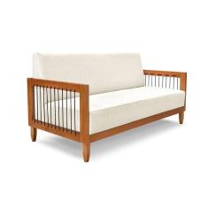 Imagem de sofá 2 lugares elisabeth linho l e madeira