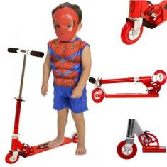 Imagem de Patinete Infantil Radical Dobrável Ajustável DM + Fantasia - DM Toys