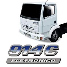 Imagem de Emblema Do Capô 914C Eletrônico Mercedes Adesivo Caminhão