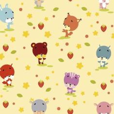 Imagem de Papel de Parede Adesivo urso infantil 77727670 Rolo 0,58x3M