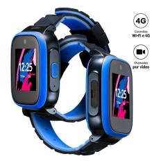 Relógio Smartwatch Infantil Q12 kids com rastreador - chat voz - sos - azul
