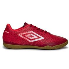 Imagem de Chuteira Umbro Fast Futsal Vermelha e Coral