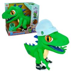 Imagem de Boneco Dinossauro Fala Frases Fantoche Bobsauro c/ Som