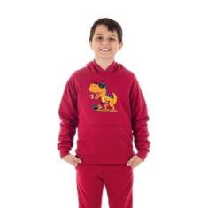 Imagem de Moletom Canguru Infantil Menino Dino Guitarra Benellys-Masculino