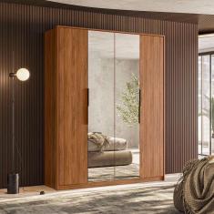 Imagem de guarda-roupa casal com espelho re 4 pt 3 gv nogueira